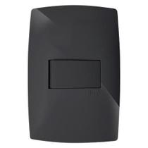 Cj Interruptor Paralelo Horizontal 4X2 - Blux Home Grafite