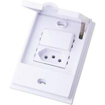 Cj Interruptor Paralelo + Tomada 10A - Blux B.L'Acqua Branco