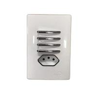 Cj Interruptor Quadruplo Paralelo + Tomada 20A Suporte