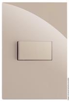 Cj interruptor simples horizontal 4x2 - recta areia gloss - brg10947-9are Cj interruptor simples horizontal 4x2 - recta areia gloss - brg10947-9are