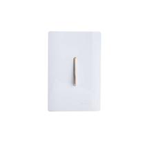 Cj interruptor simples vertical com suporte 4x2 dicompel novara branco gold dnv12001brgd