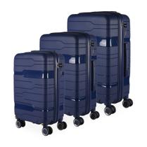 Cj Malas Polipropileno 3 Peças P, M, G Rodas 360 Bolívia Cj Malas Polipropileno 3 Peças P, M, G Rodas 360 Bolívia