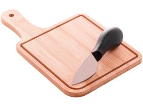 Cj p/ queijo c/ 1 tabua bambu 1 faca p/ queijo 7979