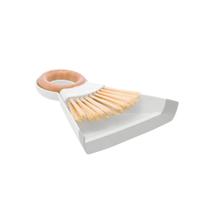 CJ Pá e Escova para Limpeza Alça Bambu Limpa Churrasqueira