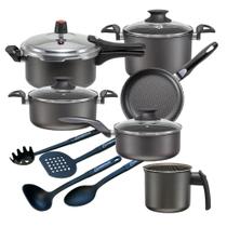 Cj. Panelas 10 Pçs CP - Prestige Tampa de Vidro