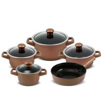 Cj Panelas de Cerâmica Duo Smart 5 Peças Cobre - Ceraflame