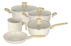 Cj. Panelas Oster Antiaderente Indução 5 Peças Com Leiteira