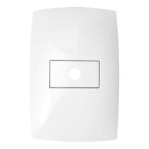 Cj Placa Furo Horizontal Com Suporte 4X2 - Blux Home Branco Cj Placa Furo Horizontal Com Suporte 4X2 - Blux Home Branco