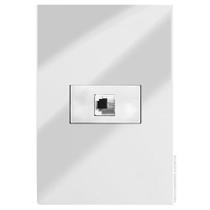 Cj Rj11 2 Fios (Telefone) Hor. 4X2 Recta Espelhada Pra Gloss