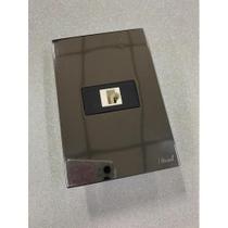 Cj Rj45 Cat5 (Internet) Hor. 4X2 - Recta Espelhada Gloss Cj Rj45 Cat5 (Internet) Hor. 4X2 - Recta Espelhada Gloss