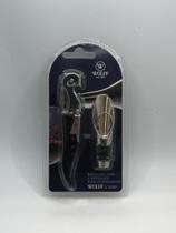 Cj saca-rolhas 2 estagios de aco inox e bico dosador para vinho-wolff Cj saca-rolhas 2 estagios de aco inox e bico dosador para vinho-wolff