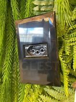 Cj Tomada 10A Horizontal 4X2 - Doha Preto Cj Tomada 10A Horizontal 4X2 - Doha Preto