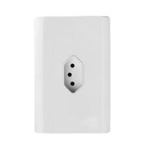 Cj Tomada 20A Vertical 4X2 - Novara Branco Total Cj Tomada 20A Vertical 4X2 - Novara Branco Total