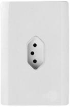 Cj Tomada 20A Vertical 4X2 - Novara Branco Total