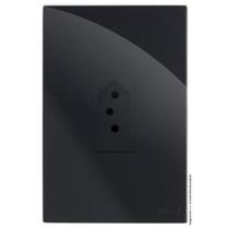 Cj Tomada 20A Vertical 4X2 Recta Black Gloss Brg11159-7Bk