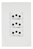 Cj Tomada 4x2 Tomada Tripla 20a Monobloco Bivolt I9 Ilumi