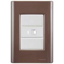 Cj Tomada RJ45 RJ 45 Ethernet Giz Café Tramontina completo pronto