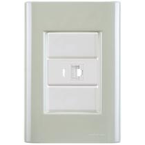 Cj Tomada RJ45 RJ 45 Ethernet Giz Verde Ardósia Tramontina completo pronto