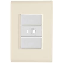 Cj Tomada RJ45 RJ 45 Ethernet Liz Bege Tramontina completo pronto