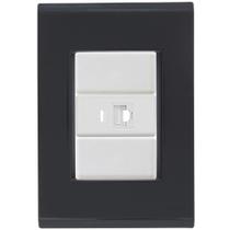 Cj Tomada RJ45 RJ 45 Ethernet Liz Grafite Tramontina completo pronto Cj Tomada RJ45 RJ 45 Ethernet Liz Grafite Tramontina completo pronto