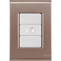 Cj Tomada Rj45 Rj 45 Ethernet Liz Ouro Velho Tramontina Completo Pronto Tramontina