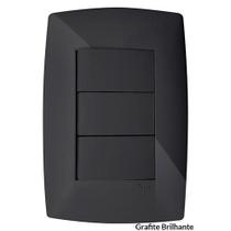 Cj Triplo ( 2 Simples + 1 Paralelo ) 4X2 - Blux Home Grafite Cj Triplo ( 2 Simples + 1 Paralelo ) 4X2 - Blux Home Grafite