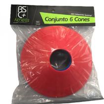 Cjt 6 cones p/funcional basic + fitness