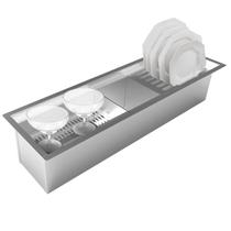 CL65 Calha Umida de Embutir Em Inox 65cm com 4 modulos CL65 Calha Umida de Embutir Em Inox 65cm com 4 modulos