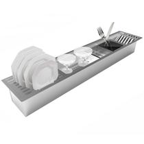 CL90 Calha Úmida De Embutir Em Inox 90cm Com 5 Módulos CL90 Calha Úmida De Embutir Em Inox 90cm Com 5 Módulos