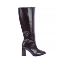Claire - Bota Salto Bloco Cano Alto Rocha Claire - Bota Salto Bloco Cano Alto Rocha
