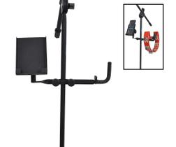 Clamp Duplo p/ Suporte Pandeiro percussão e celular - ASK