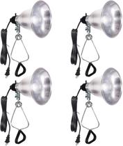 Clamp Lamp Light Socket Simple Deluxe com refletor de 14 cm de 60 W