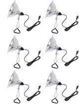 Clamp Lamp Light Socket Simple Deluxe com refletor de 8,5 polegadas
