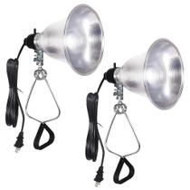 Clamp Lamp Light Socket Simple Deluxe com refletor de alumínio de 14 cm