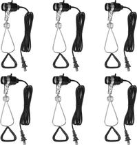 Clamp Light Socket Simple Deluxe E26 150 W com cabo de 1,8 m, pacote com 6