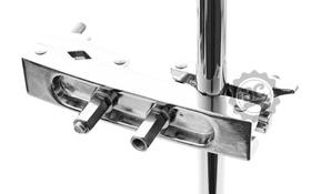 Clamp Smart SM112 cromado multiuso com 2 conexões para tons, extensor e acessórios