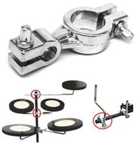 Clamp Torelli TBE05 para expandir bateria de estudo ou rack tubular de percussão e acessórios