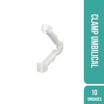 Clamp umbilical descartável estéril (kit c/10) - kolplast Clamp umbilical descartável estéril (kit c/10) - kolplast