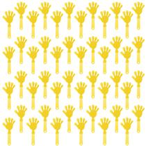 Clappers de mão ZCYSRLQIN 19 cm, lembrancinhas de festa de plástico amarelo