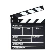 Claquete De Madeira Para Diretores De Vídeo, 30 X 27cm, Para TV, Filmes, Cinema, Fotografia, Vlog.