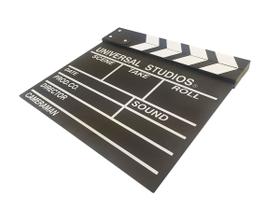 Claquete Placa Quadro Decorativo Criativo Estúdio Cinema Quarto Sala Decora Festa Filmagem Claquete Placa Quadro Decorativo Criativo Estúdio Cinema Quarto Sala Decora Festa Filmagem