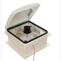 Clarabóia Manual Domo Branco Exaustor 12v Ventilador 28x28cm Clarabóia Manual Domo Branco Exaustor 12v Ventilador 28x28cm