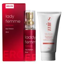 Clareador Virilha Axila e Perfume Feminino Feromonio Femme