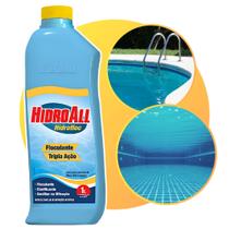 Clarificante Floculante Hidrofloc Tripla Ação Hidroall 1 Lt