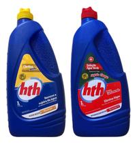 Clarificante Max Floc Hth + Algicida Choque Kit Hth