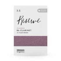 Clarinet Reeds D'Addario Organic Reserve Classic 3.5, pacote com 10 Clarinet Reeds D'Addario Organic Reserve Classic 3.5, pacote com 10