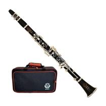 Clarinete Eagle Cl04N Sib 17 Chaves Brilhante Com Estojo