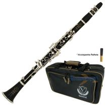 Clarinete Profissional Sib 17 Chaves CL04N Brilhante Eagle Com Estojo