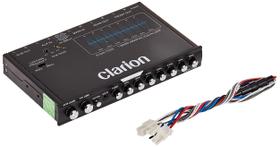 Clarion EQS755 - Equalizador 7 Bandas p/ Carros c/ Entrada Auxiliar Frontal 3,5mm, Entradas RCA e Nível Alto, PRETO