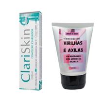 Clariskin Creme Clareador Facial + Clareador de Virilhas e Axilas Narural